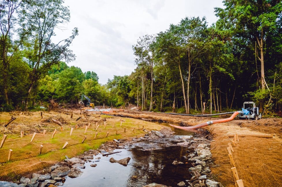 Stream restoration creating Mikvah