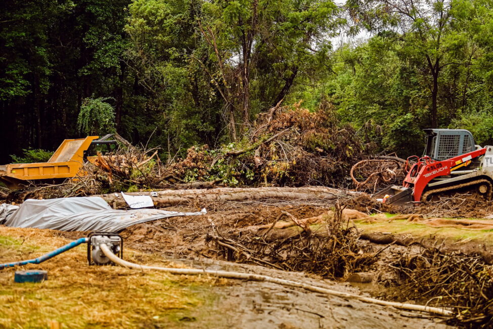 The restoration process of a stream